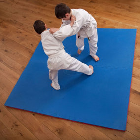 Martial Arts Karate Judo Kick Boxing Gym MMA 40mm in Red/Blue Floor Mat
