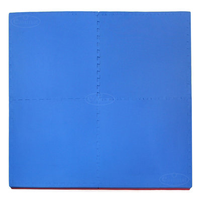 Martial Arts Karate Judo Kick Boxing Gym MMA 40mm in Red/Blue Floor Mat - 9