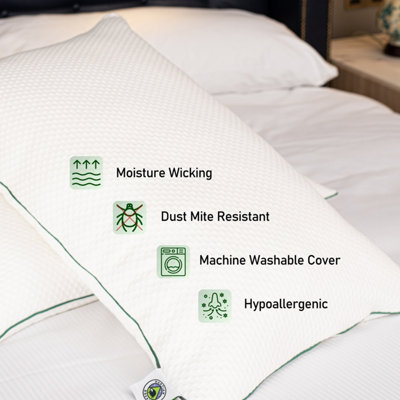Martian Dreams Ultra Soft Microfibre Hotel Pillows 2 Pack - Super King Size (50x90cm)