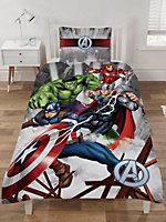 Marvel Avengers Action Single 100% Cotton Duvet Cover Set