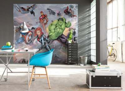 Marvel Avengers Street Revenge Wall Mural, 2.8m x 3m