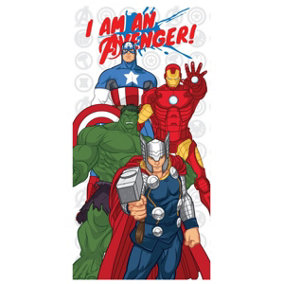 Marvel Avengers Thor Captain America Cotton Beach Towel