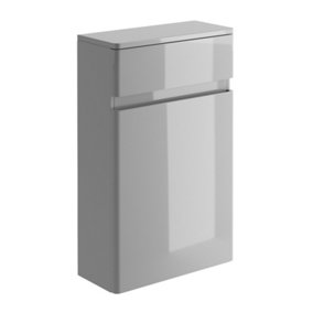 Marvel Back to Wall Toilet WC Unit in Dark Grey Gloss