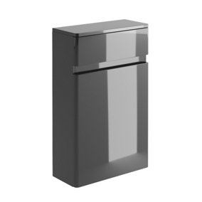 Marvel Back to Wall Toilet WC Unit in Light Grey Gloss