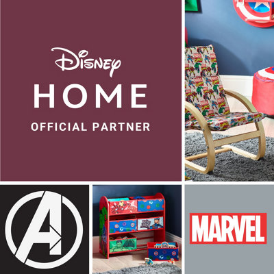 Marvel Captain America Wall Shelf with Storage for Kids, W50 X D43 X H8cm