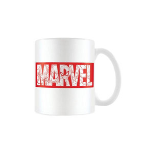 Marvel Characters Logo Mug White/Red (One Size)
