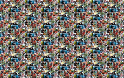 Marvel Comic Panel Photomural on Non-Woven Wallpaper 10.05m x 53cm