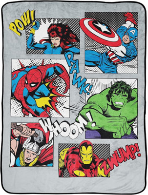 Marvel avengers throw blanket hotsell