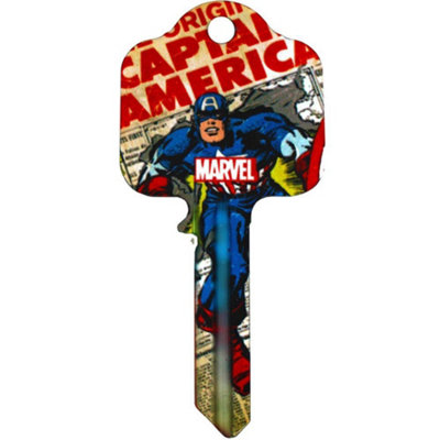 Marvel Comics Captain America Door Key Multicoloured (One Size)