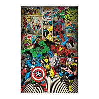 Marvel Comics Heroes Poster Multicoloured (One Size)
