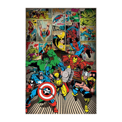 Poster Vinyle Adhésif Marvel Comics