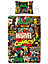Marvel Comics Single Duvet Cover and Pillowcase Set