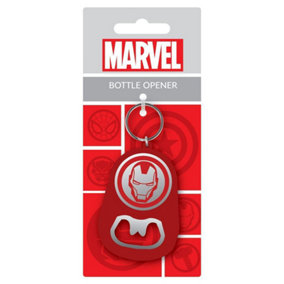 Marvel Iron Man Bottle Opener Keyring Red/Silver (One Size)