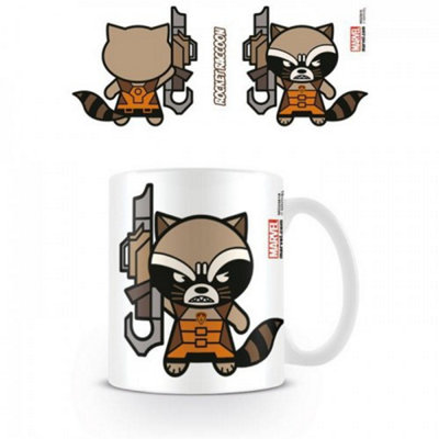 Marvel Kawaii Rocket Raccoon Mug White/Brown (One Size)