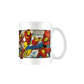 Marvel Panel Iron Man Mug White/Red/Yellow (One Size)