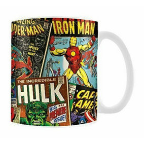 Marvel Retro Comic Cover Mug Multicoloured (One Size)