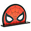 Marvel Spider-Man Small Wall Shelf, Red and Black, 42cm W X 8cm D X 27cm H