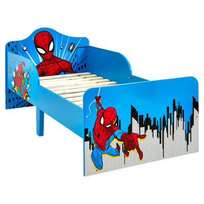 Marvel Spider-Man Toddler Bed: Sturdy Engineered Wood Construction, Fits 140cm x 70cm Mattress (Mattress not included)