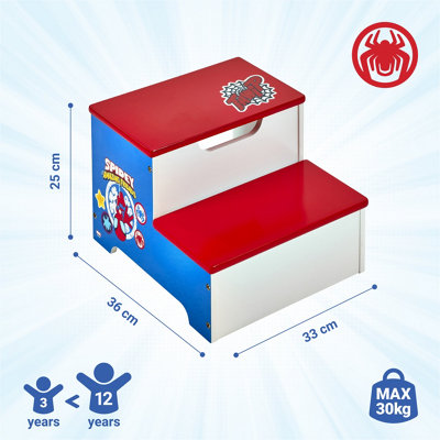 Marvel Spidey and His Amazing Friends Step Stool for Kids, Double Step ...
