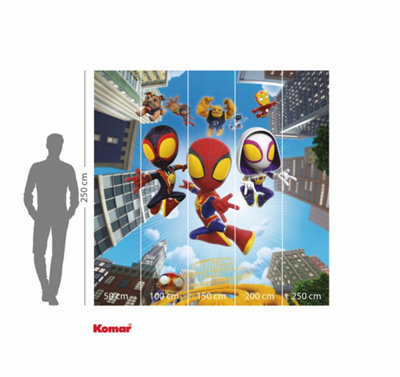 Marvel Spidey and His Amazing Friends Web Spinners Wall Mural, 2.5m x 2.5m