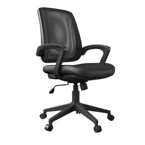 Marvin office chair in black fabric