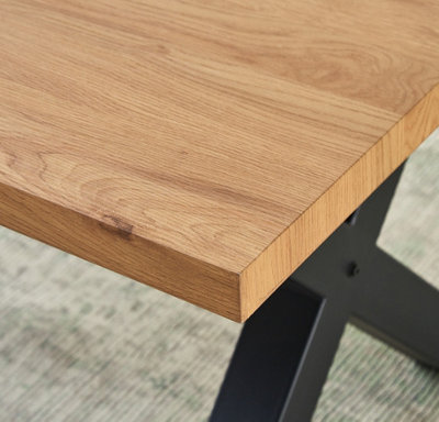 Marvin Set of 5 Oak Wood Veneer Dining Table 160cm and 4 Grey Luxury Velvet Dining Chairs Dining Room Furniture Sets