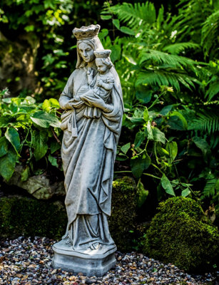 Mary and Child Stone Statue / Memorial