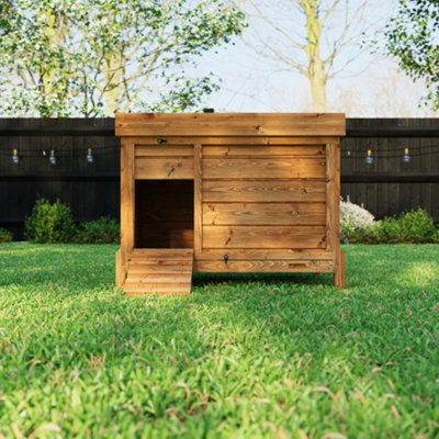 Mary Hen House Chicken Coop With Sliding Tray And Opening Roof