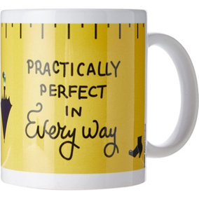 Mary Poppins Practically Perfect Mug Yellow (One Size)