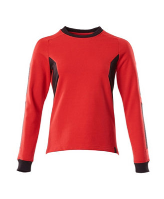 Mascot Accelerate Ladies Fit Sweatshirt (Traffic Red/Black)  (Small)