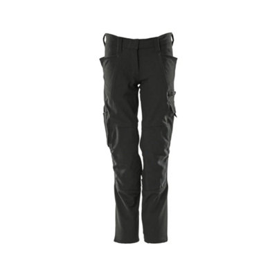 Mascot Accelerate Ladies Pearl Trousers with Kneepad Pockets (Black)  (45.5) (Leg Length - Short)