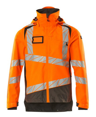 Mascot Accelerate Safe Lightweight Lined Outer Shell Jacket (Hi-Vis Orange/Dark Anthracite)  (Large)