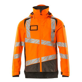 Mascot Accelerate Safe Lightweight Lined Outer Shell Jacket (Hi-Vis Orange/Dark Anthracite)  (Small)