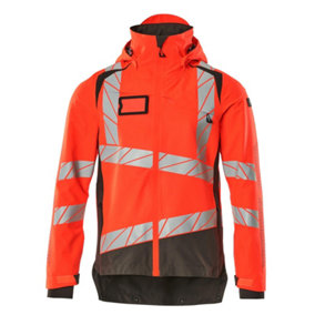 Mascot Accelerate Safe Lightweight Lined Outer Shell Jacket (Hi-Vis Red/Dark Anthracite)  (X Large)