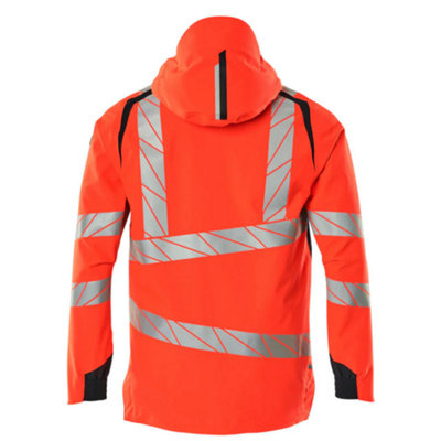 Mascot Accelerate Safe Lightweight Lined Outer Shell Jacket (Hi-Vis Red ...