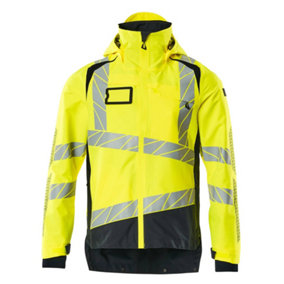 Mascot Accelerate Safe Lightweight Lined Outer Shell Jacket (Hi-Vis Yellow/Black)  (XX Large)