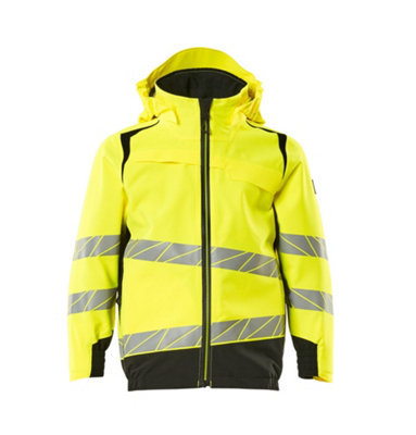 Mascot Accelerate Safe Lightweight Outer Shell Jacket (Hi-Vis Yellow/Black)  (XXXXX Large)