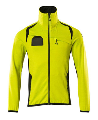 Mascot Accelerate Safe Microfleece Jacket with Half Zip (Hi-Vis Yellow/Black)  (Medium)