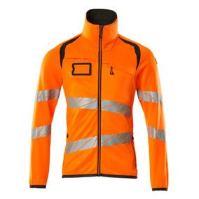 Mascot Accelerate Safe Microfleece jacket with Zip (Hi-Vis Orange/Dark Anthracite)  (Small)