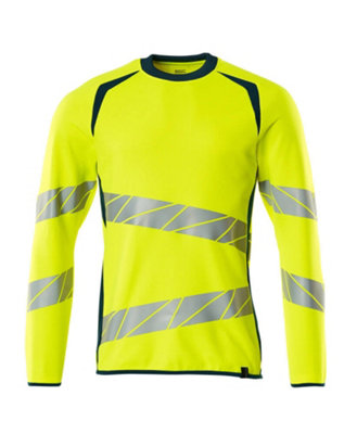 Mascot Accelerate Safe Modern Fit Sweatshirt (Hi-Vis Yellow/Dark ...