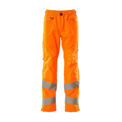 Mascot Accelerate Safe Over Trousers with Lightweight Lining (Hi-Vis Orange)  (XXXXX Large)