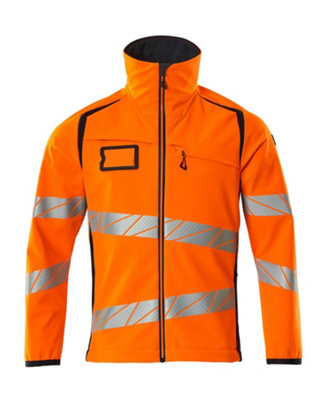 Mascot Accelerate Safe Softshell Jacket (Hi-Vis Orange/Dark Navy)  (XXXX Large)