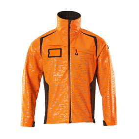 Mascot Accelerate Safe Softshell Jacket with Reflectors (Hi-Vis Orange/Dark Anthracite)  (Medium)