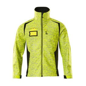 Mascot Accelerate Safe Softshell Jacket with Reflectors (Hi-Vis Yellow/Black)  (Large)