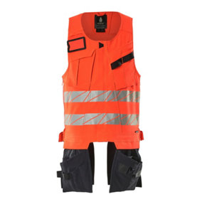 Mascot Accelerate Safe Ultimate Stretch Tool Vest (Hi-Vis Red/Dark Navy)  (Small)