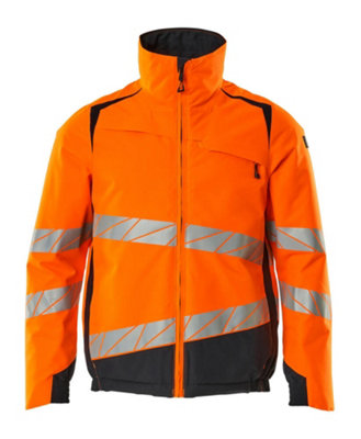 Mascot Accelerate Safe Winter Jacket with CLIMascot (Hi-Vis Orange/Dark Navy)  (XXXX Large)