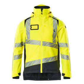 Mascot Accelerate Safe Winter Jacket with CLIMascot (Hi-Vis Yellow/Dark Navy)  (X Large)