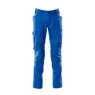 Mascot Accelerate Trousers with Kneepad Pockets - Azure Blue   (31.5) (Leg Length - Long)