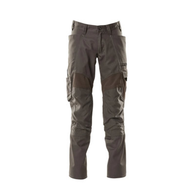 Mascot Accelerate Trousers with Kneepad Pockets - Dark Anthracite   (42.5) (Leg Length - Long)