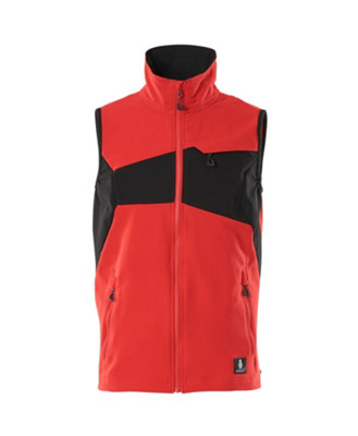 Mascot Accelerate Ultimate Stretch Lightweight Gilet (Traffic Red/Black)  (Medium)